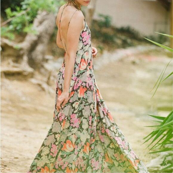Free People FP ONE Step Into The Jungle Maxi Dress - Picture 7 of 10